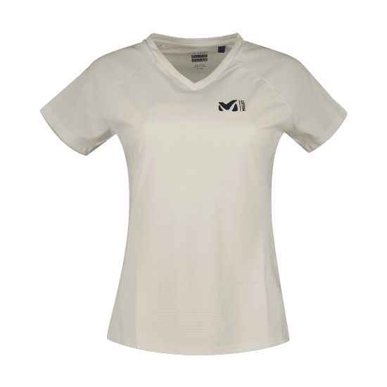 MILLET - T-SHIRT FUSION MANICHE CORTE DONNA BLU/BEIGE