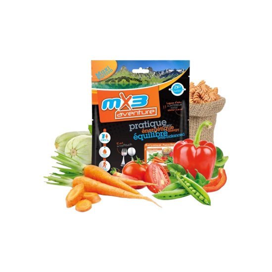 MX3 - PATES VEGETARIENNES AUX PETITS LEGUMES LYOPHILISEES