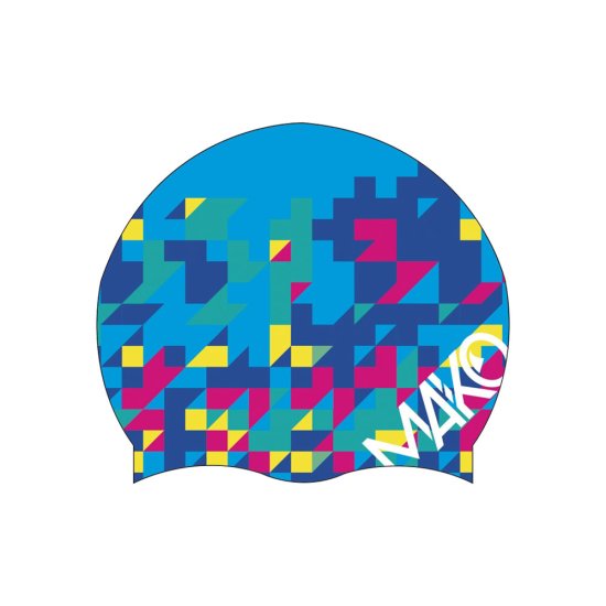 MAKO - CUFFIA DA NUOTO PIXEL MULTICOULEUR