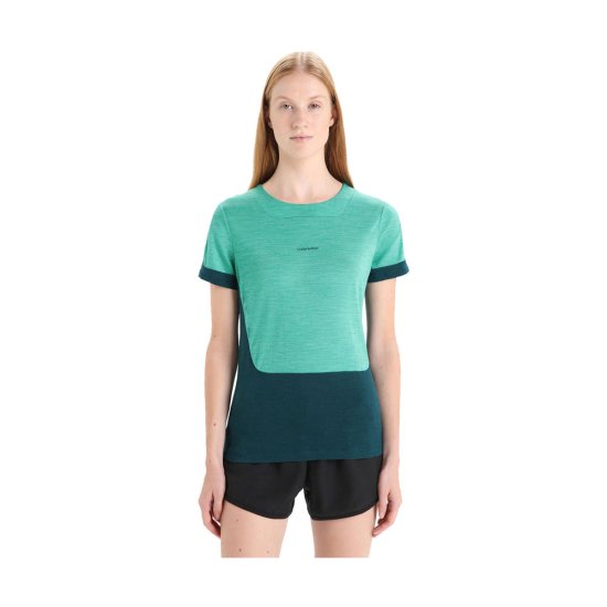 ICEBREAKER - T-SHIRT MERINO ZONEKNIT DONNA