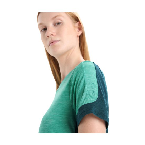 ICEBREAKER - T-SHIRT MERINO ZONEKNIT DONNA