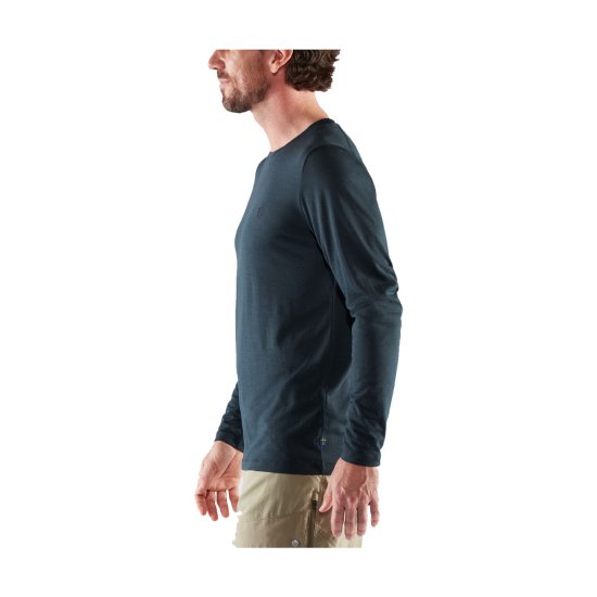 FJALLRAVEN - T-SHIRT MANICHE LUNGHE ABISKO IN LANA MERINO UOMO