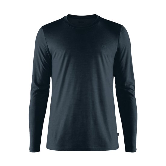 FJALLRAVEN - T-SHIRT MANICHE LUNGHE ABISKO IN LANA MERINO UOMO