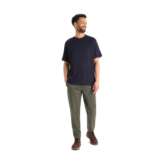 ICEBREAKER - T-SHIRT A MANICHE CORTE MERINO GRANARY UOMO