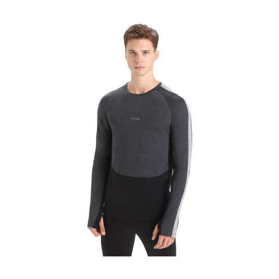 ICEBREAKER - T-SHIRT MANICHE LUNGHE MERINO 125 ZONEKNIT UOMO