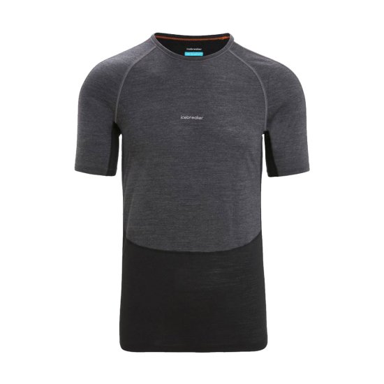ICEBREAKER - MAGLIA MANICHE CORTE MERINO 125 ZONEKNIT UOMO NERA
