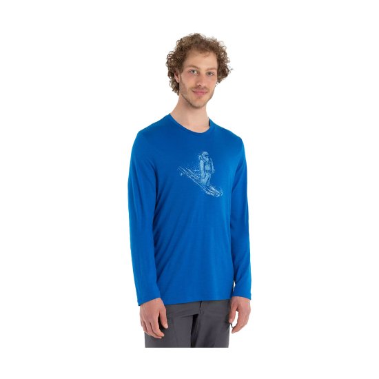 ICEBREAKER - T-SHIRT A MANICHE LUNGHE MERINO TECH LITE II UOMO