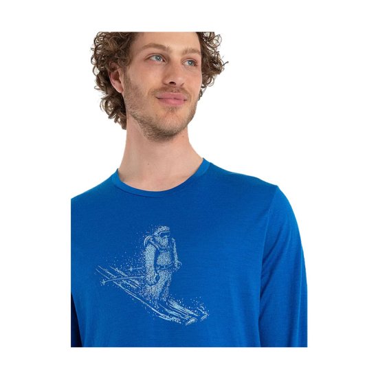 ICEBREAKER - T-SHIRT A MANICHE LUNGHE MERINO TECH LITE II UOMO
