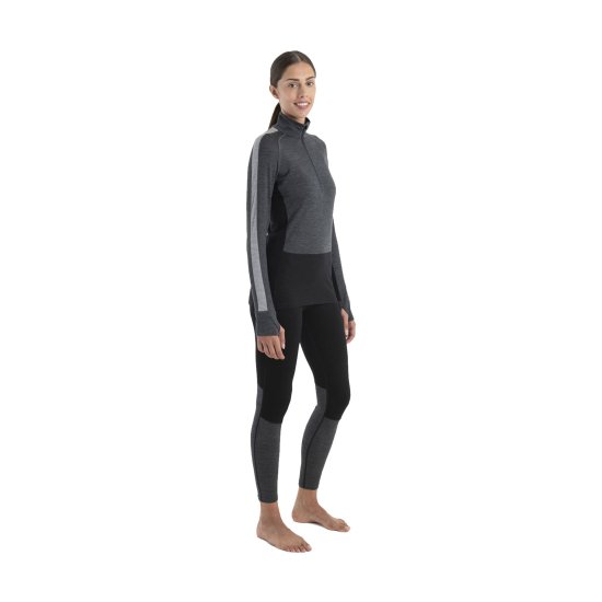 ICEBREAKER - INTIMO TERMICO MERINO ZONEKNIT 200 MEZZA ZIP DONNA