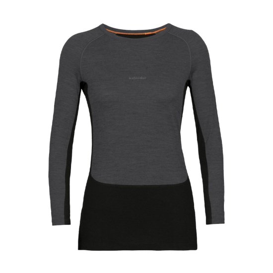 ICEBREAKER - STRATO BASE MERINO ZONEKNIT 200 GIROCOLLO DONNA