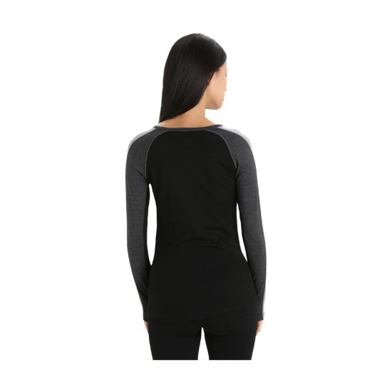 ICEBREAKER - STRATO BASE MERINO ZONEKNIT 200 GIROCOLLO DONNA