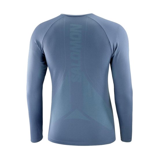 SALOMON - MAGLIA A MANICHE LUNGHE SENSE AERO UOMO BLU