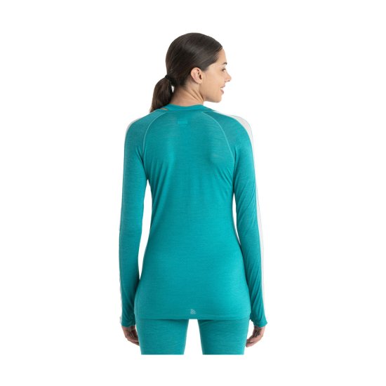 ICEBREAKER - T-SHIRT ZONEKNIT MANICHE LUNGHE MERINO 125 DONNA