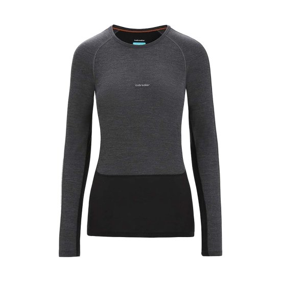 ICEBREAKER - T-SHIRT ZONEKNIT MANICHE LUNGHE MERINO 125 DONNA