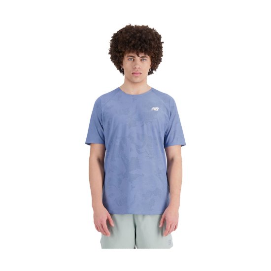 NEW BALANCE - T-SHIRT MANICHE CORTE Q SPEED JACQUARD UOMO