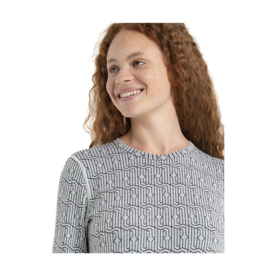 ICEBREAKER - T-SHIRT MANICHE LUNGHE SCOLLO TONDO MERINO 260 VERTEX DONNA