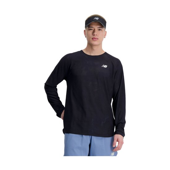 NEW BALANCE - T-SHIRT MANICHE LUNGHE Q SPEED JACQUARD UOMO