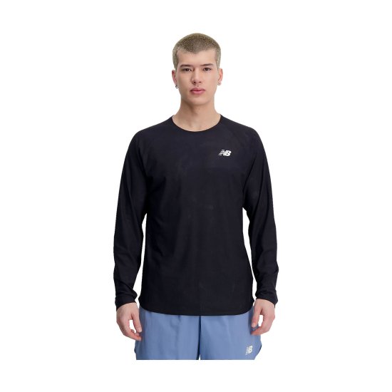 NEW BALANCE - T-SHIRT MANICHE LUNGHE Q SPEED JACQUARD UOMO