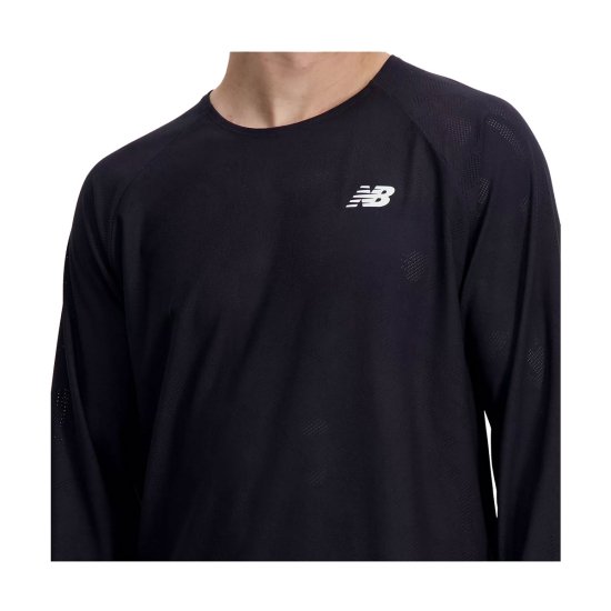 NEW BALANCE - T-SHIRT MANICHE LUNGHE Q SPEED JACQUARD UOMO