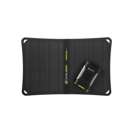 GOAL ZERO - KIT BATTERIA PORTATILE VENTURE 35 + PANNELLO SOLARE NOMAD 10