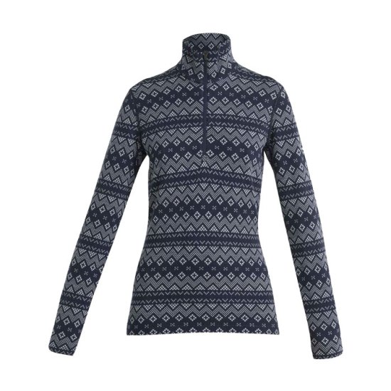 ICEBREAKER - MAGLIA MANICA LUNGA MEZZA ZIP MERINO 260 VERTEX DONNA