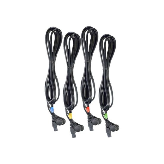 COMPEX - SET DI 4 CAVI 6P SNAP NERI