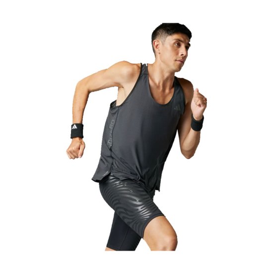 ADIDAS - CANOTTA ADIZERO SINGLET UOMO NERA