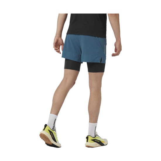 SALOMON - PANTALONCINO SENSE AERO 2 IN 1 UOMO BLU