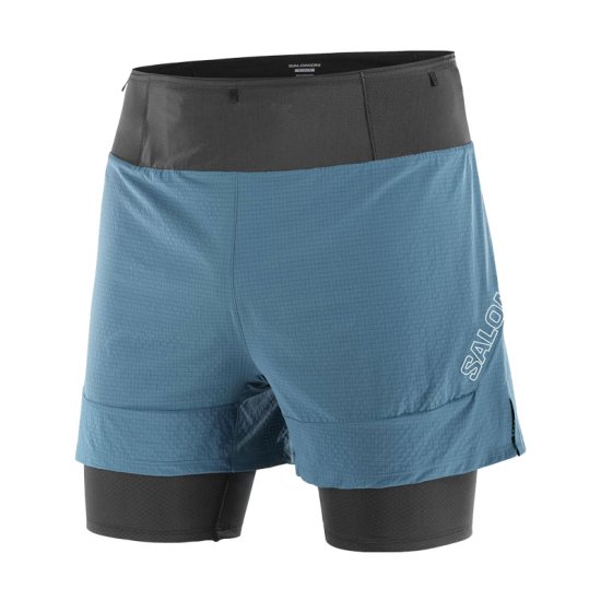 SALOMON - PANTALONCINO SENSE AERO 2 IN 1 UOMO BLU
