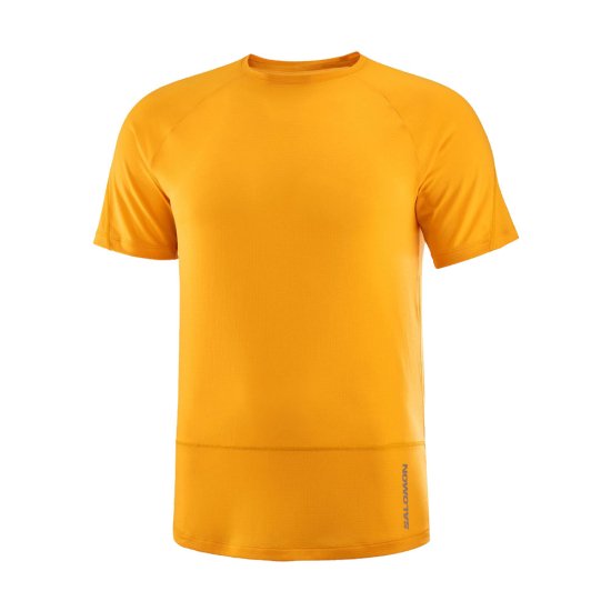 SALOMON - T-SHIRT MANICHE CORTE CROSS RUN UOMO GIALLO