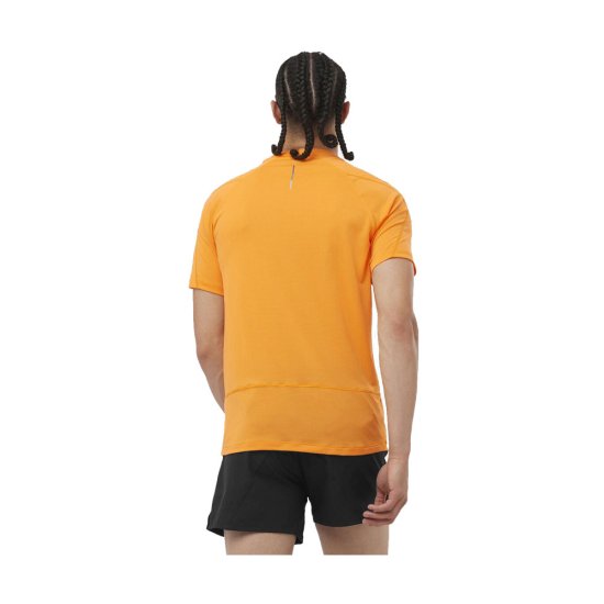 SALOMON - T-SHIRT MANICHE CORTE CROSS RUN UOMO GIALLO