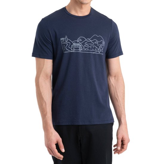 ICEBREAKER - T-SHIRT MERINO TENCEL COTONE UOMO