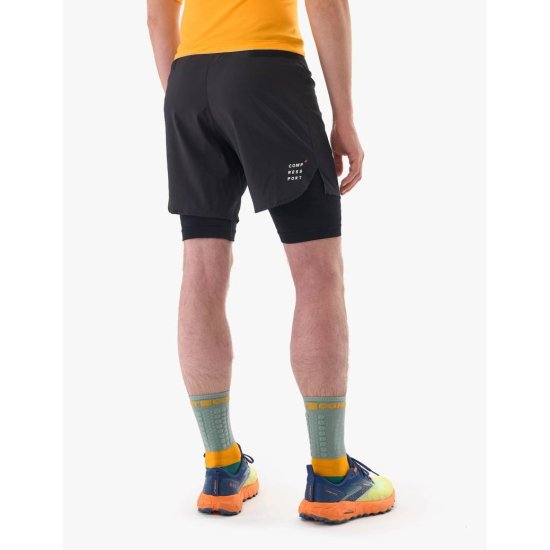 COMPRESSPORT - PANTALONCINO TRAIL RACING 2-IN-1 UOMO