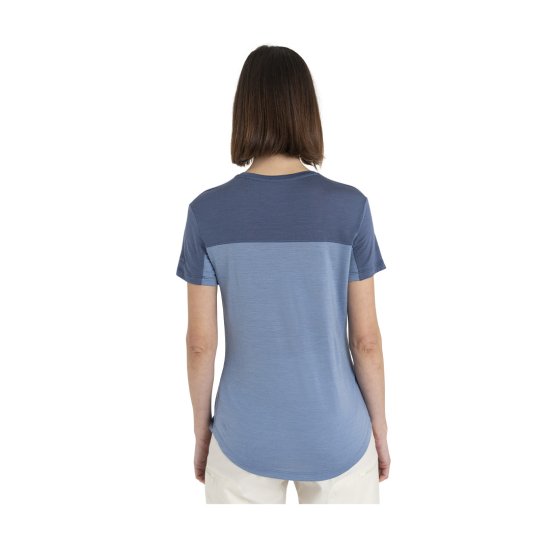 ICEBREAKER - T-SHIRT MERINO 125 COOL LITE SPHERE III COLOR BLOCK DONNA