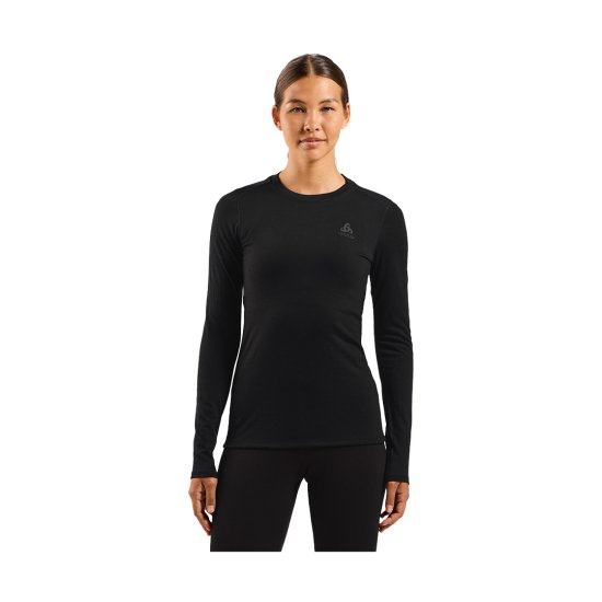 ODLO - T-SHIRT A MANICHE LUNGHE MERINO 160 DONNA