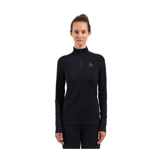 ODLO - MAGLIA INTIMA DEMI-ZIP MERINO 200 NATURAL DONNA