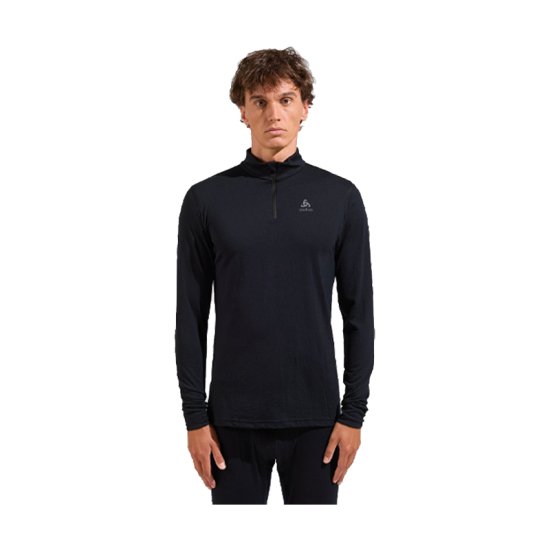 ODLO - MAGLIA INTIMA MEZZA-ZIP MERINO 200 NATURAL UOMO