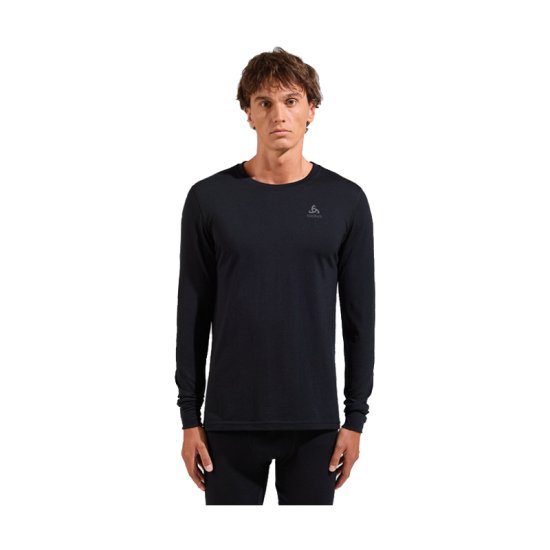 ODLO - MAGLIA A MANICHE LUNGHE 100% MERINO WARM UOMO