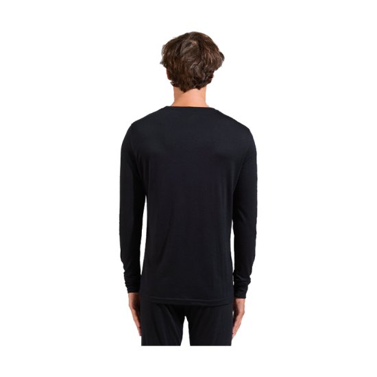ODLO - MAGLIA A MANICHE LUNGHE 100% MERINO WARM UOMO