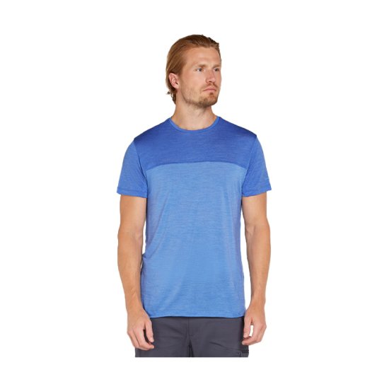 ICEBREAKER - T-SHIRT MERINO 125 COOL-LITE SPHERE III COLOUR BLOCK UOMO