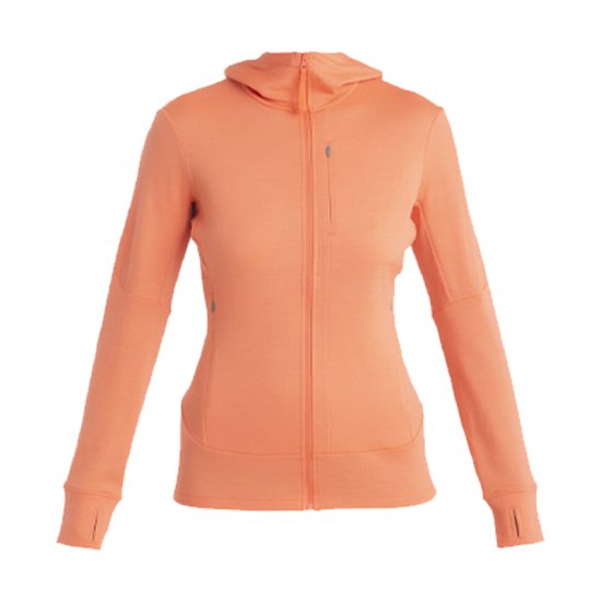 ICEBREAKER - GIACCA CON CAPPUCCIO MERINO 260 QUANTUM IV DONNA