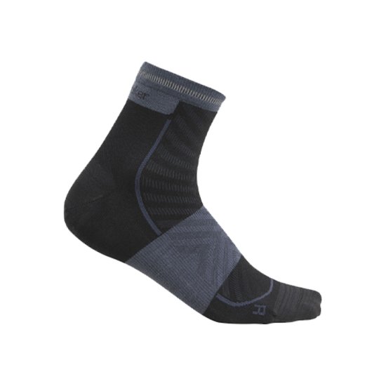 ICEBREAKER - CALZINI RUN+ ULTRALIGHT MINI UOMO NERI