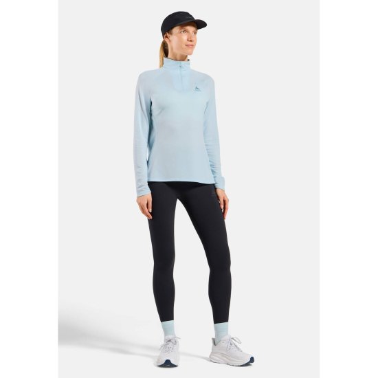 ODLO - Maglia a collo con zip Essentials donna