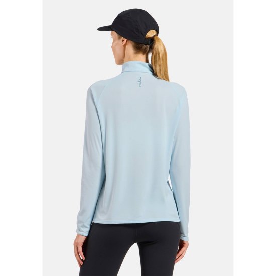 ODLO - Maglia a collo con zip Essentials donna