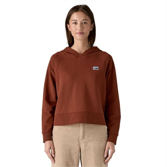 PATAGONIA - Felpa con cappuccio Cotone Biologico Rigenerativo Essenziale donna