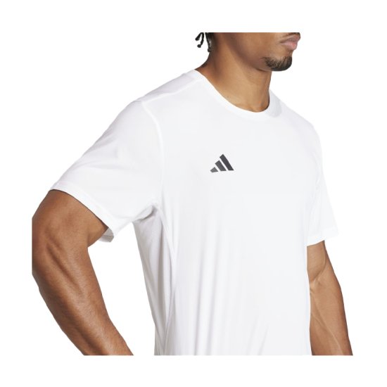 ADIDAS - T-SHIRT ADIZERO ESSENTIALS UOMO BIANCO