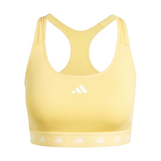 ADIDAS - REGGISENO SPORTIVO POWERREACT TECHFIT GIALLO