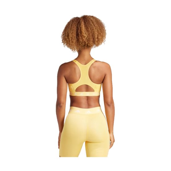 ADIDAS - REGGISENO SPORTIVO POWERREACT TECHFIT GIALLO