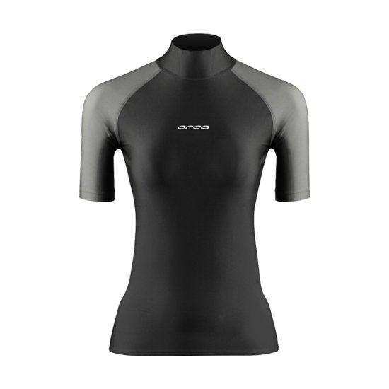 ORCA - T-SHIRT BOSSA RASH VEST NERA DONNA