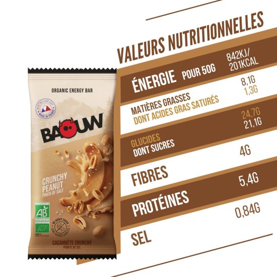 BAOUW - BARRETTA ENERGETICA EXTRA BIO 50G
